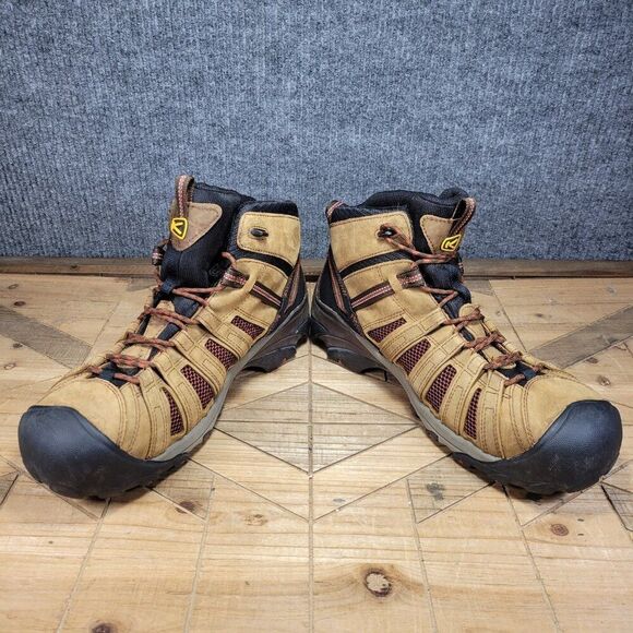 KEEN Flint II Waterproof Steel Toe Work Boots Steel Toe for Men - Brown - 14 D - Picture 5 of 11